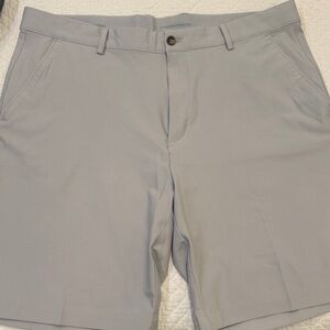 Greg Norman Collection Light Gray Men's Flat Front Shorts